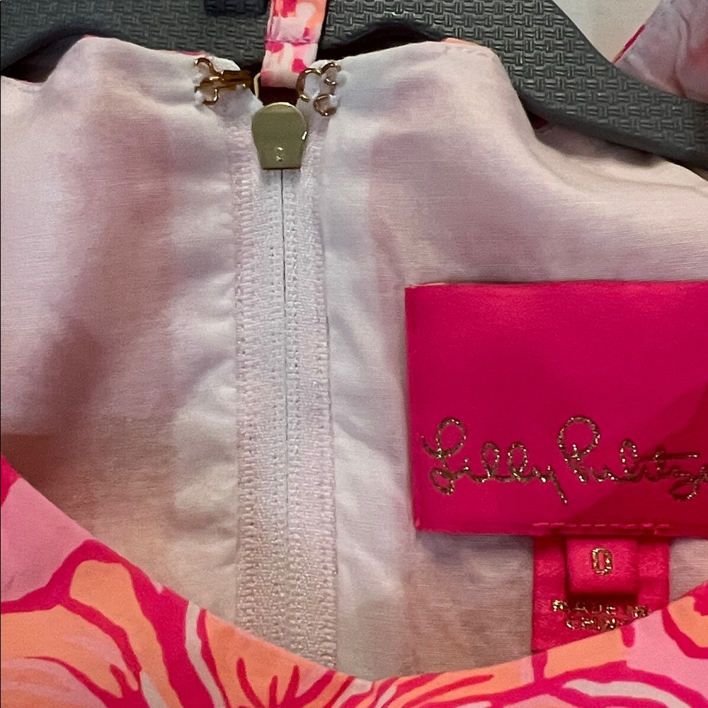 Lilly Pulitzer Knoxlie Dress Mandevilla Baby Days Bloom size 0 - Picture 11 of 14